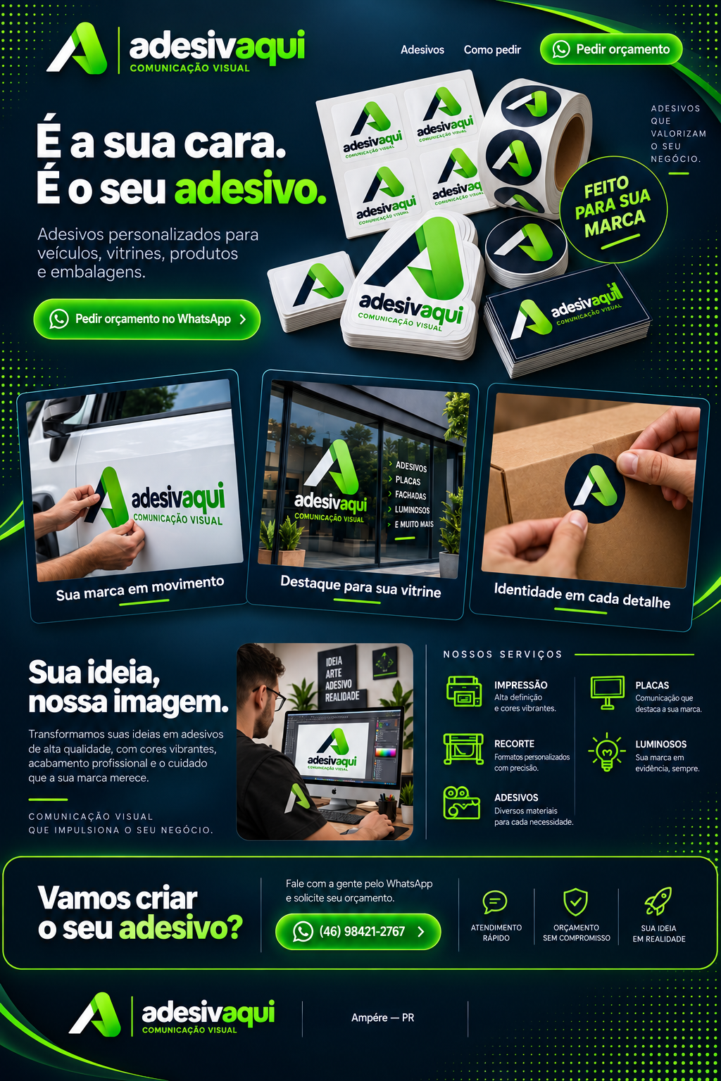 Sua marca em movimento